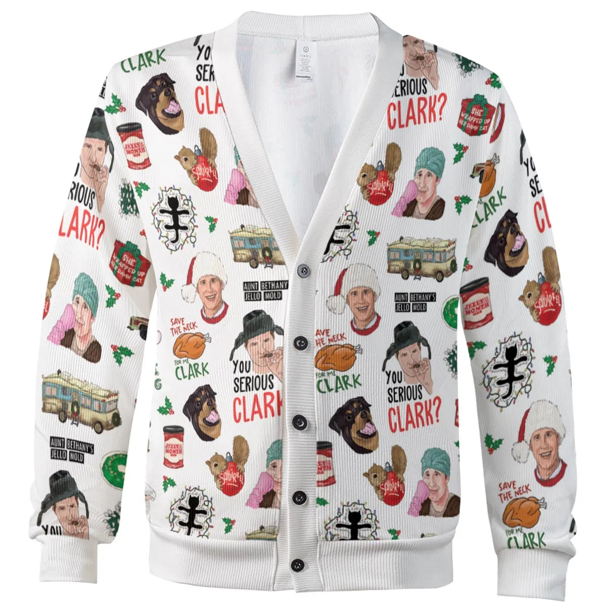 National Lampoon's Christmas Vacation Pattern Cardigan