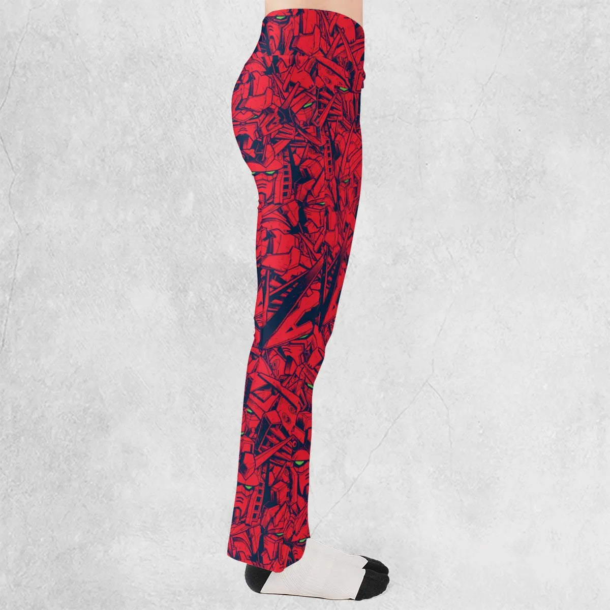 Gundam Camo Magenta Gundam Flare Leggings