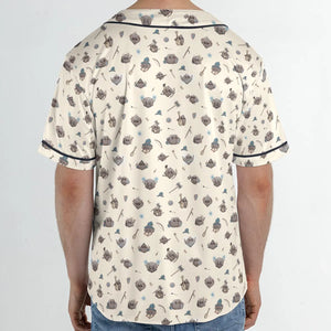 Kawaii Dices DnD Pattern Unisex Baseball Jersey