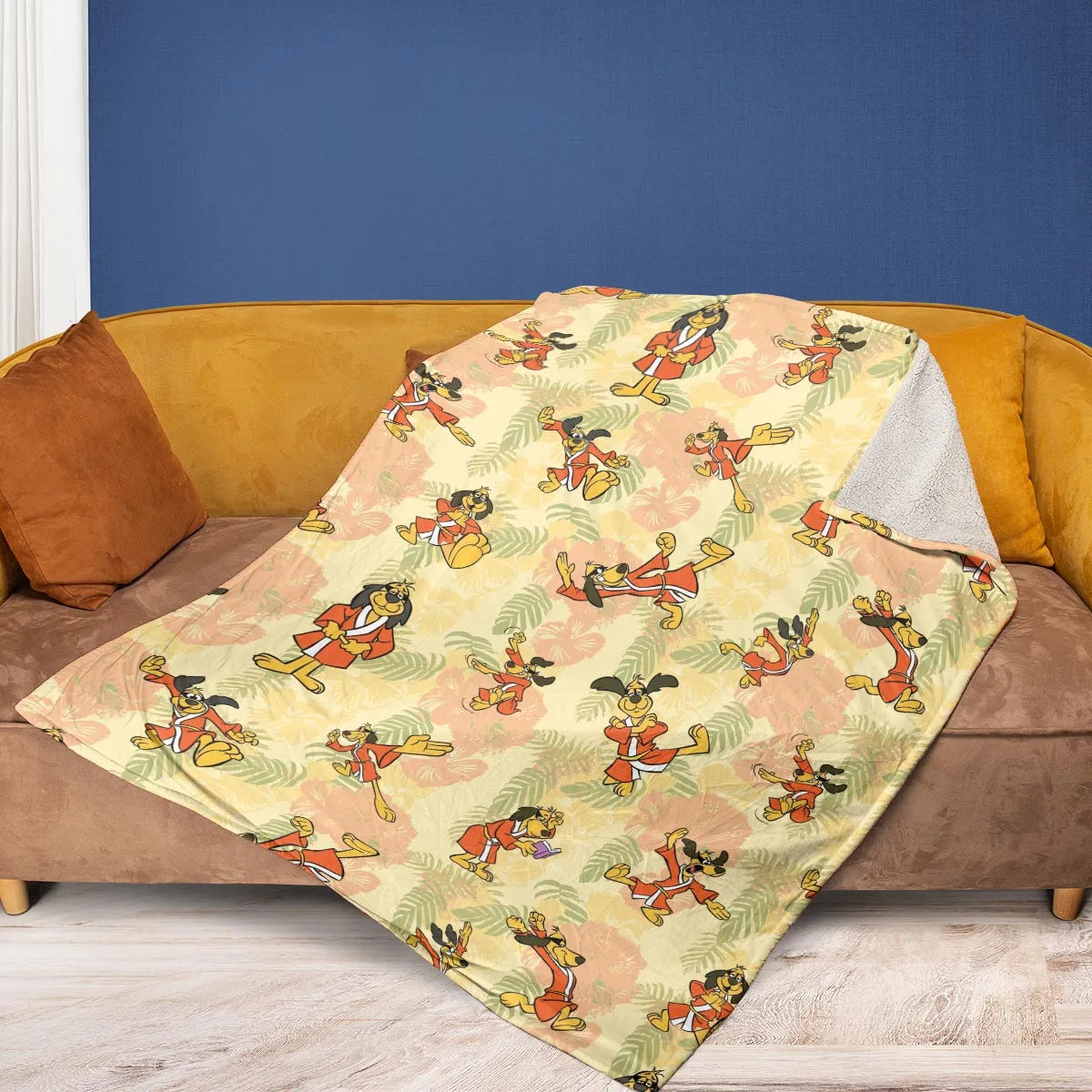 Kung Fu Dog Hong Kong Phooey Fleece Blanket