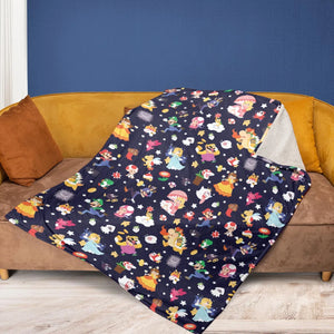 Mushroom Kingdom Super Mario Fleece Blanket