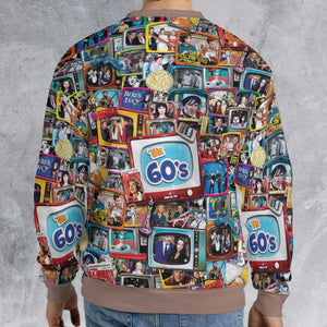 The 60s Classic TV Shows All-over Print Sweatshirt