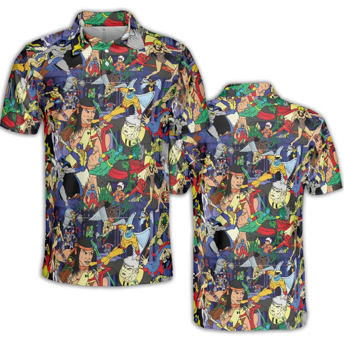 Super TV Heroes HB AOP Men/Women Polo Shirt