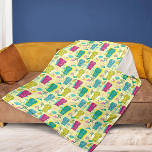Golden Girls Tiki Shack Aloha Fleece Blanket