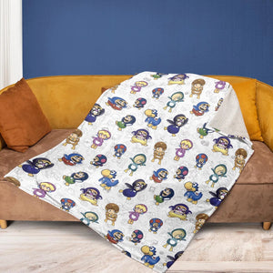Penguin Party Super Mario Fleece Blanket