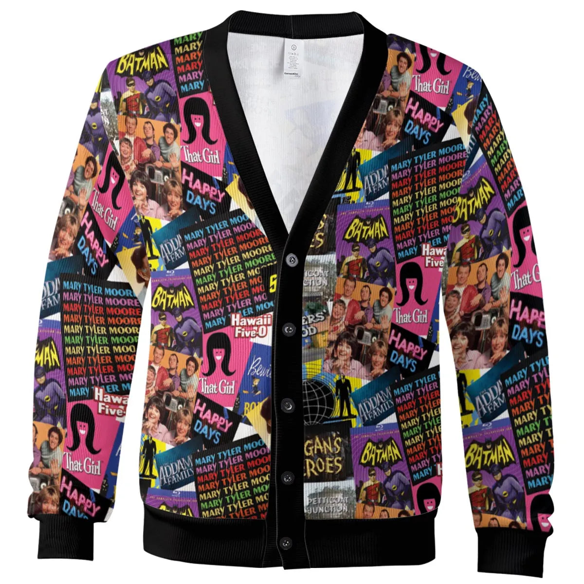 Classic Television Collage Cardigan