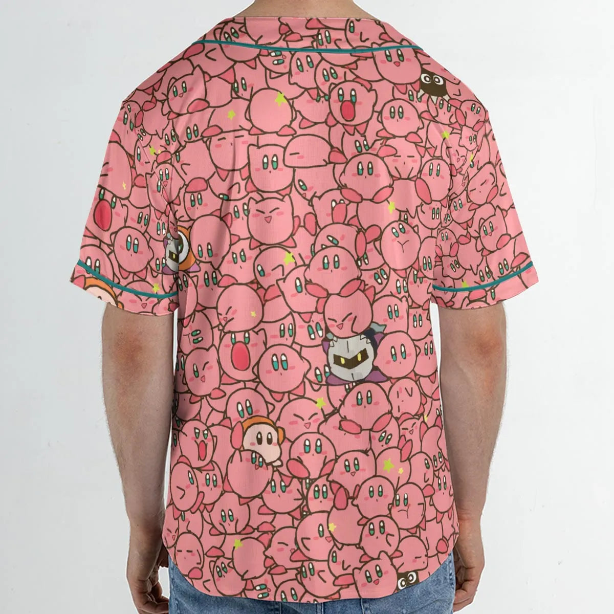 Cute Kirby Waddle Doo Bandana Waddle Dee Meta Knight Kirby's Characters Unisex Baseball Jersey
