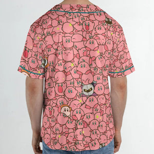 Cute Kirby Waddle Doo Bandana Waddle Dee Meta Knight Kirby's Characters Unisex Baseball Jersey