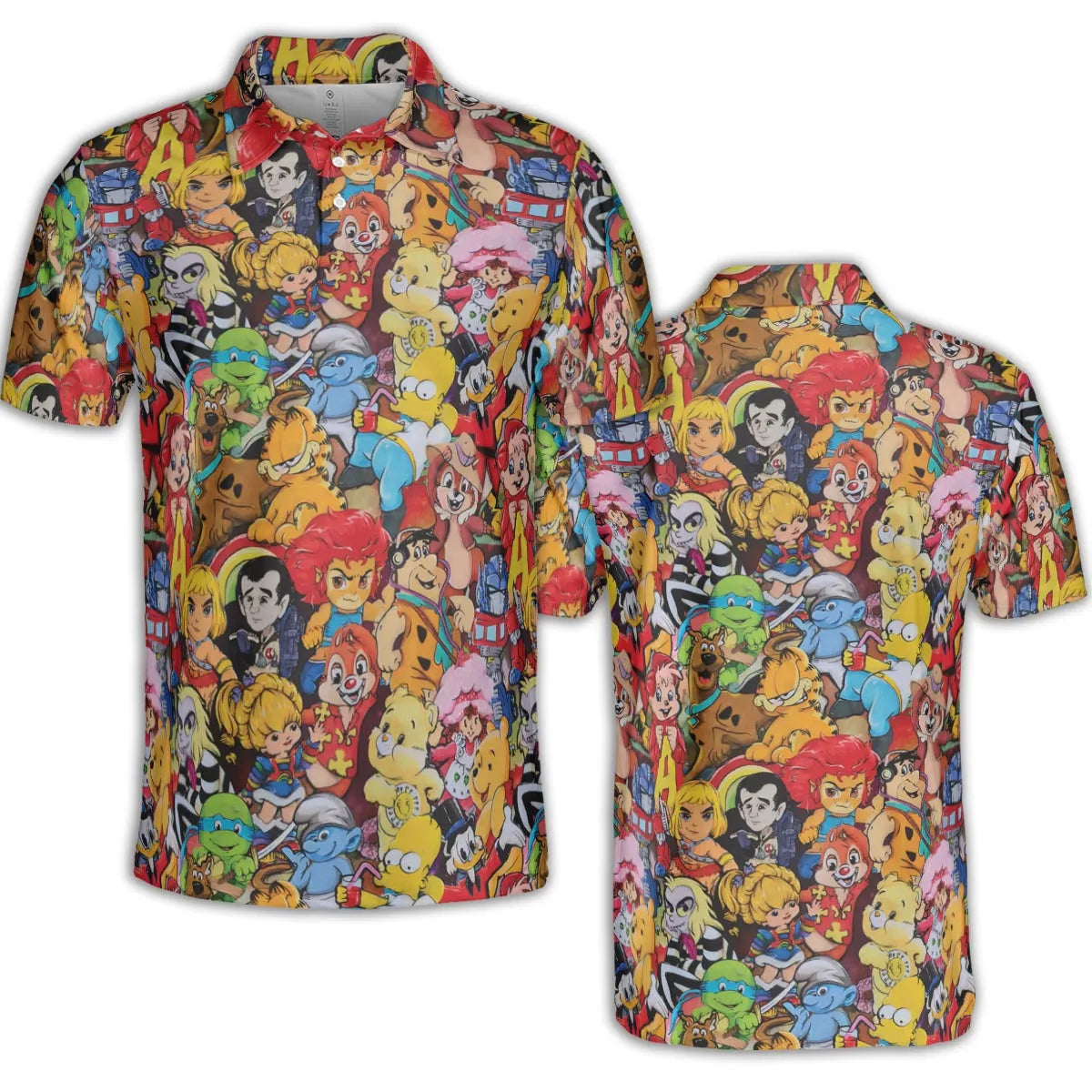 Old Cartoon Characters AOP Men/Women Polo Shirt