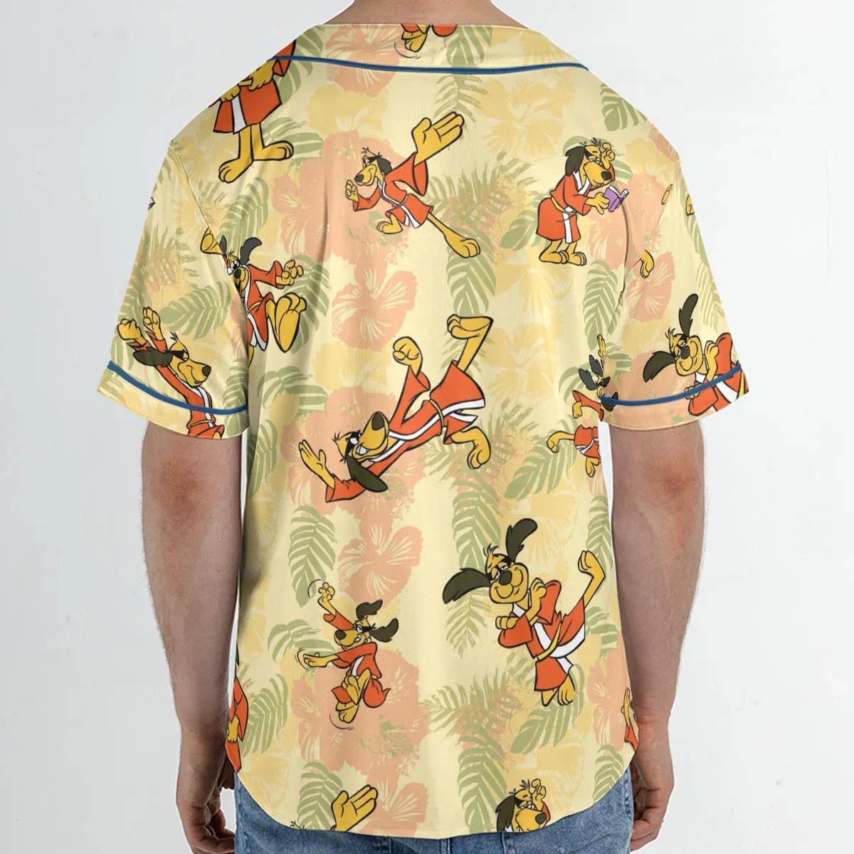 Kung Fu Dog Hong Kong Phooey Unisex Baseball Jersey