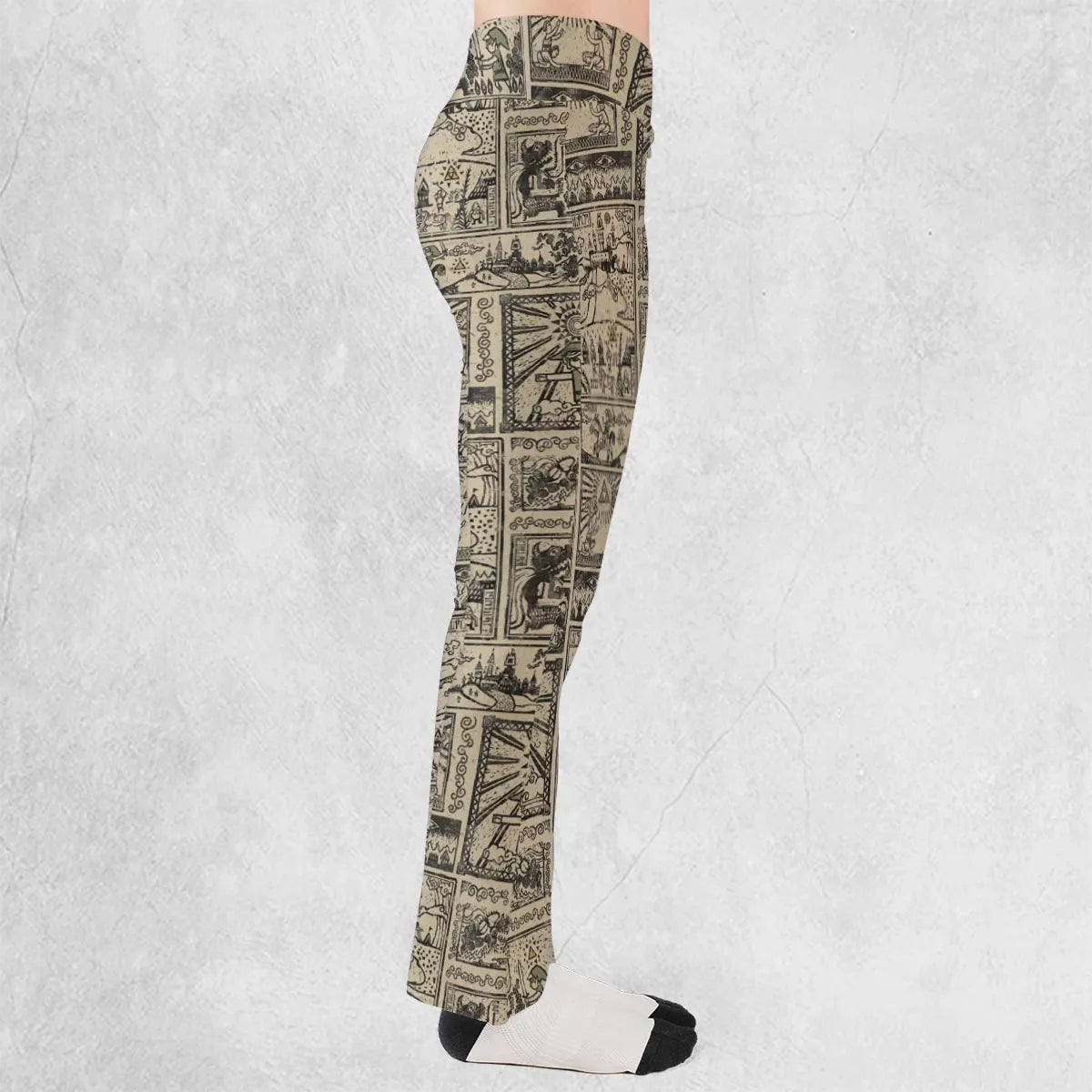 Zelda Story Of The Hero Time Legend Flare Leggings