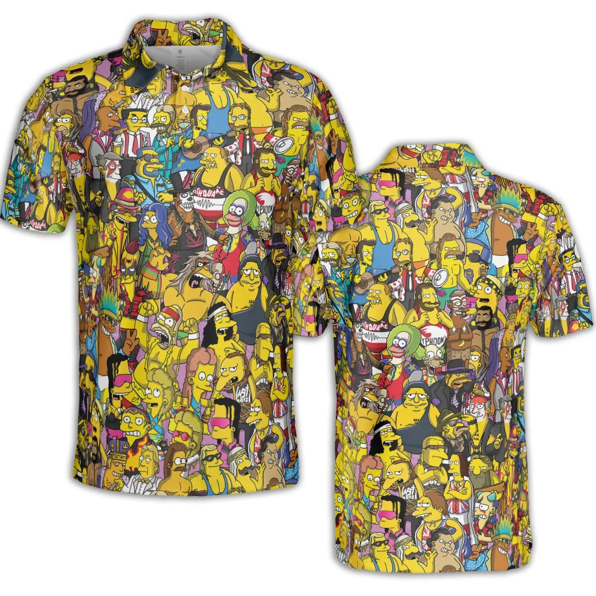 WWF Simpsons AOP Men/Women Polo Shirt