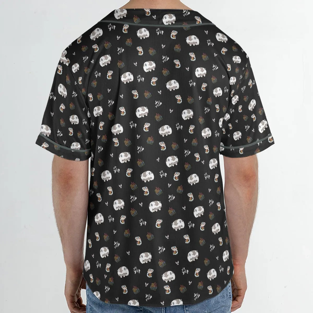 Appa Yip Yip Avatar Pattern Unisex Baseball Jersey