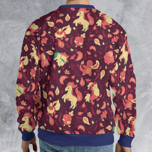 Fire Pokemon Pattern All-over Print Sweatshirt