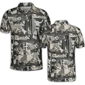 Monty Picasso Style Art AOP Men/Women Polo Shirt