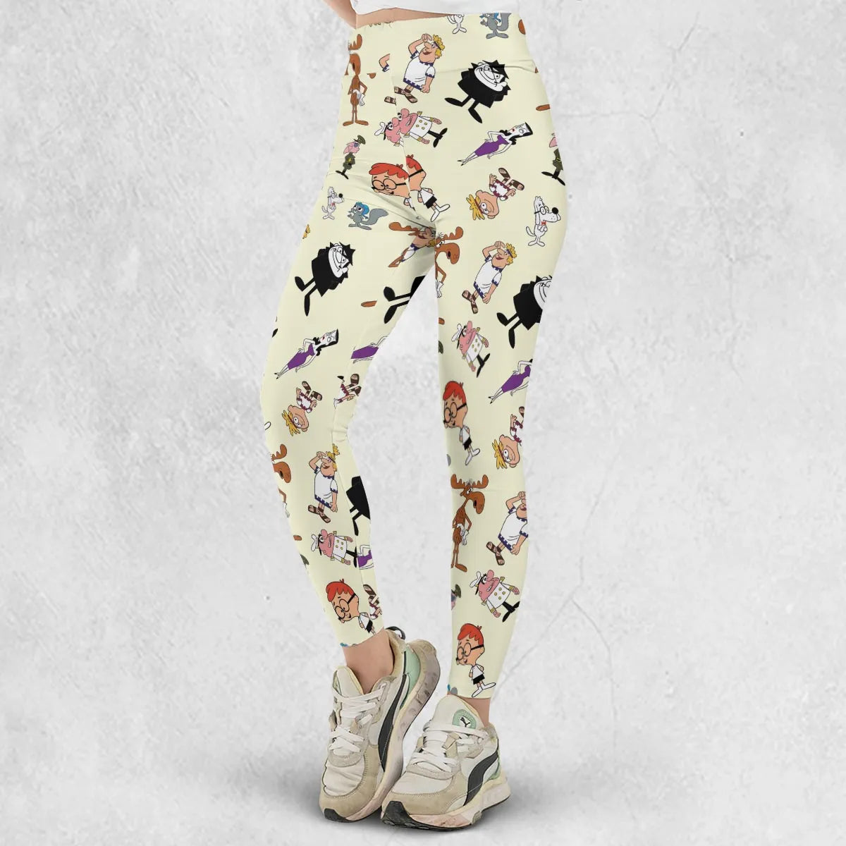60s The Adventures Of Rocky And Bullwinkle and Friends Legging