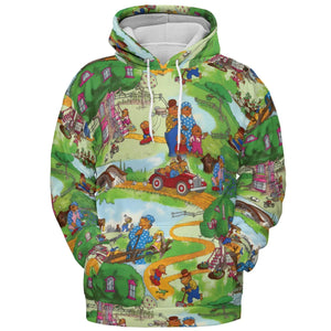 A Big Treehouse Berenstain Bears All-over Print Hoodie