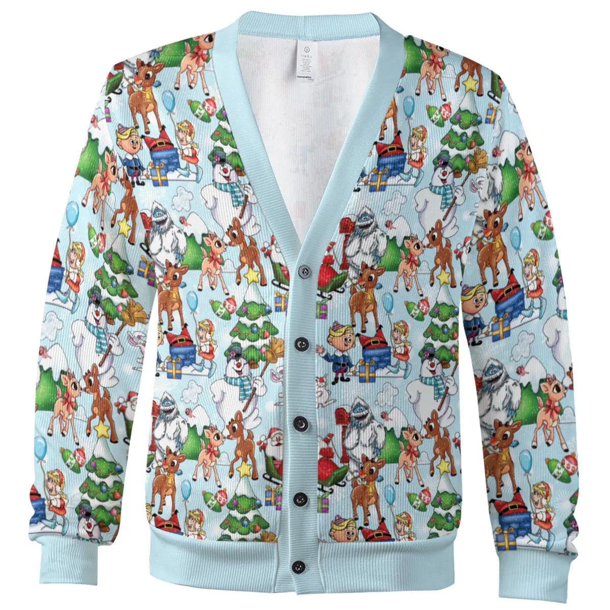 Rudolph And Snowman Cardigan
