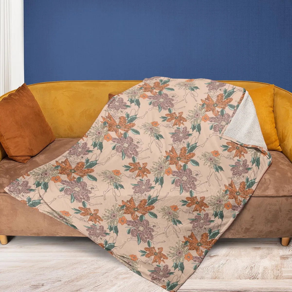 Star Wars Ships Floral Pattern Fleece Blanket
