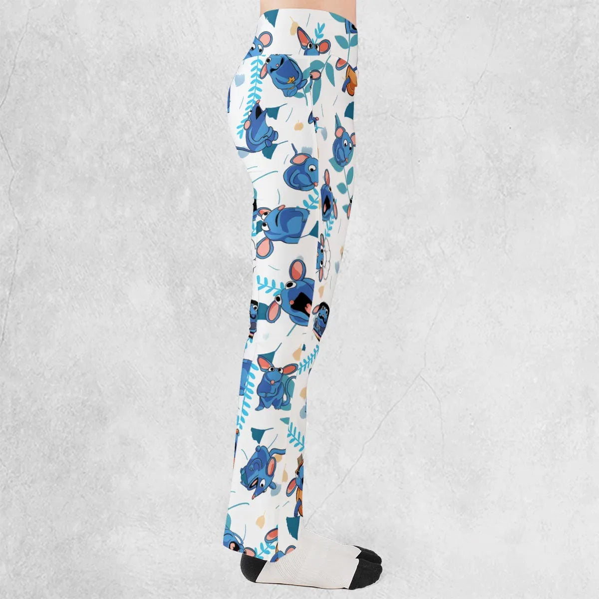 Cute Tutter Bear in the Big Blue House Flare Leggings