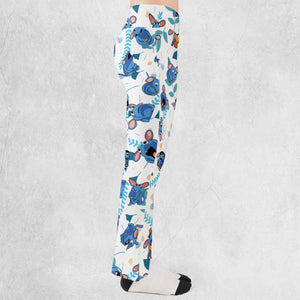 Cute Tutter Bear in the Big Blue House Flare Leggings
