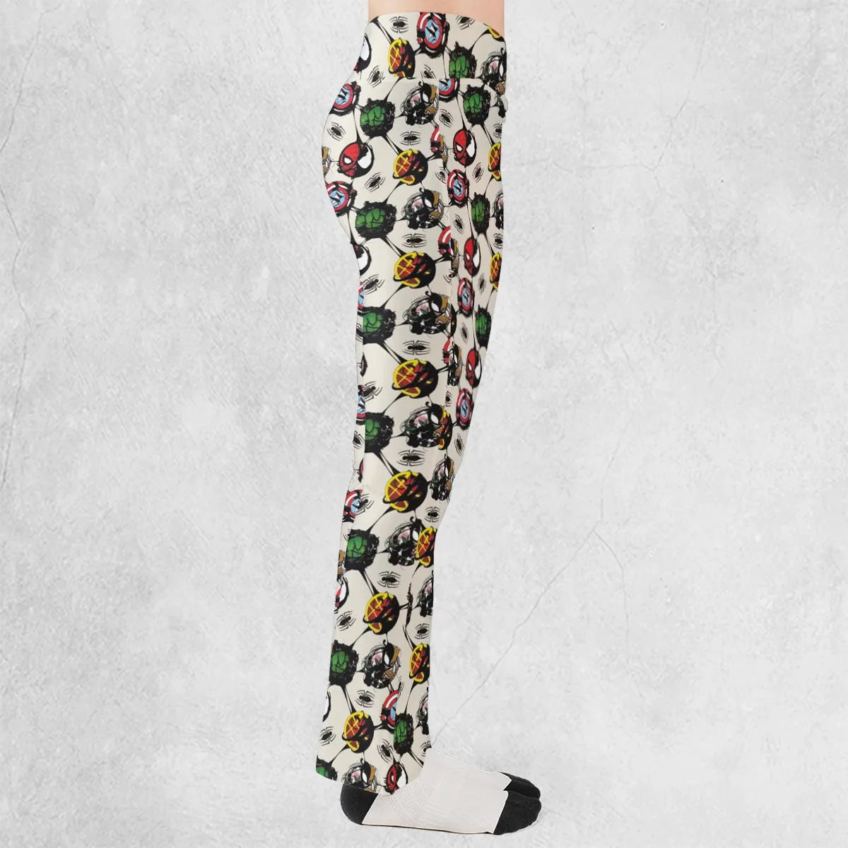 Spider Venom Pattern Flare Leggings