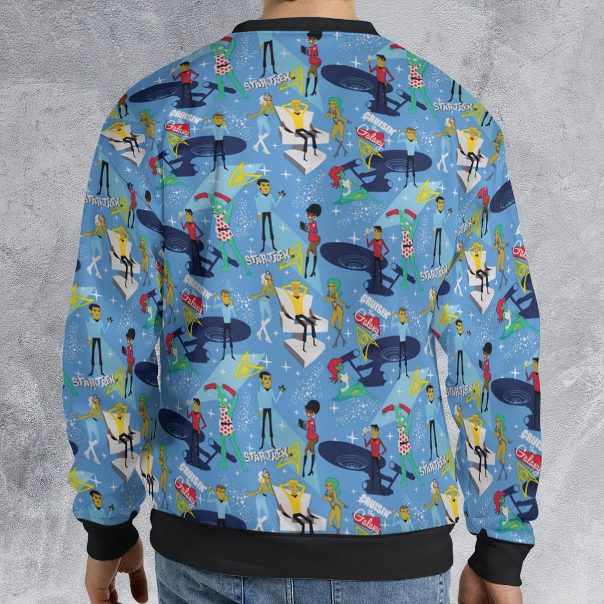 Cruisin' The Galaxy Star Trek All-over Print Sweatshirt