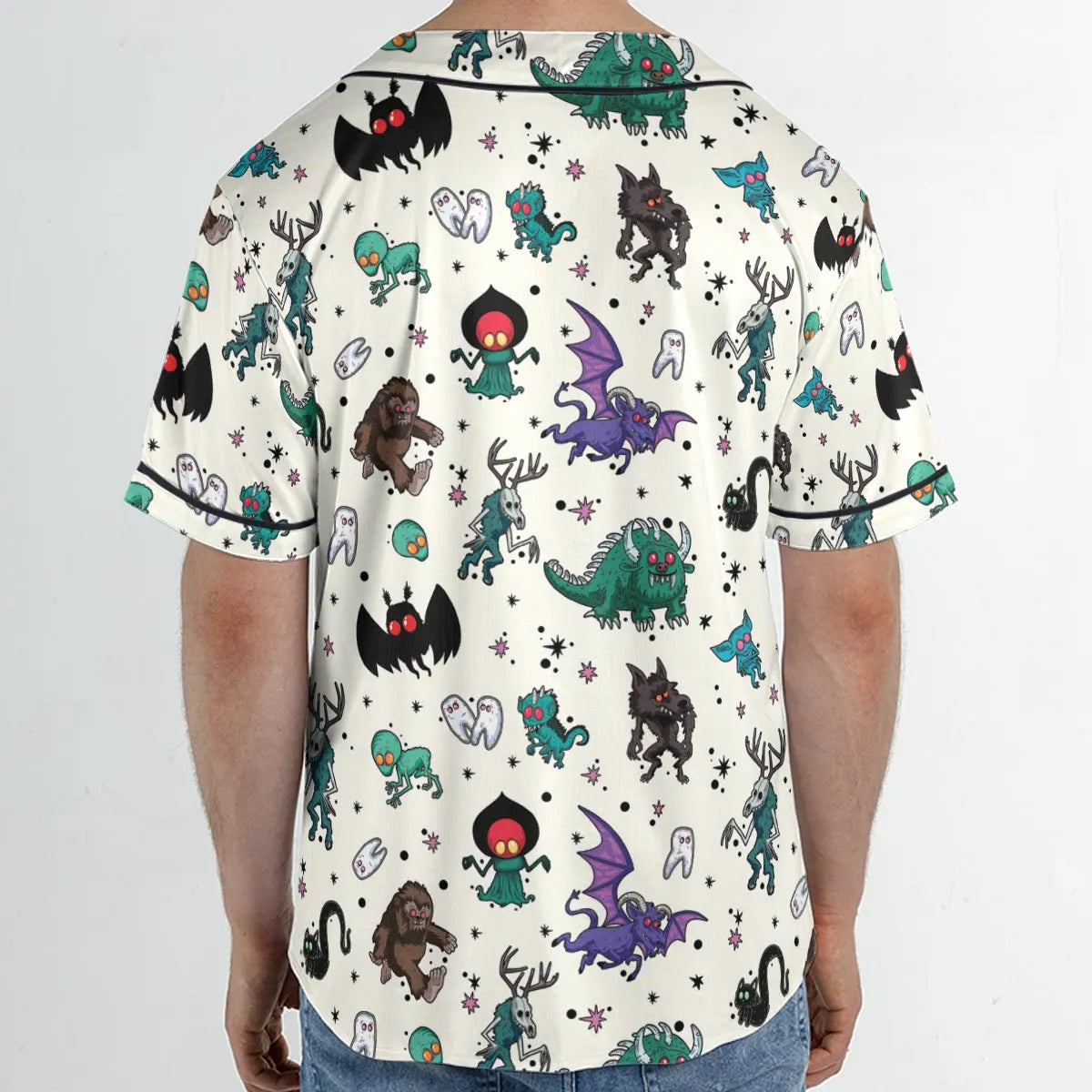 Cryptids of the Americas Cryptozoology Cryptids Monster Unisex Baseball Jersey