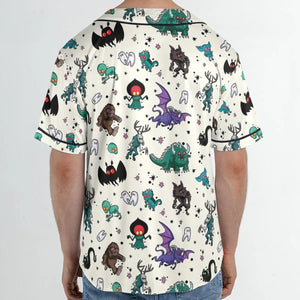 Cryptids of the Americas Cryptozoology Cryptids Monster Unisex Baseball Jersey