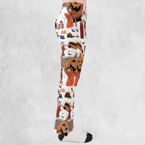 Fall Season Halloweentown Flare Leggings