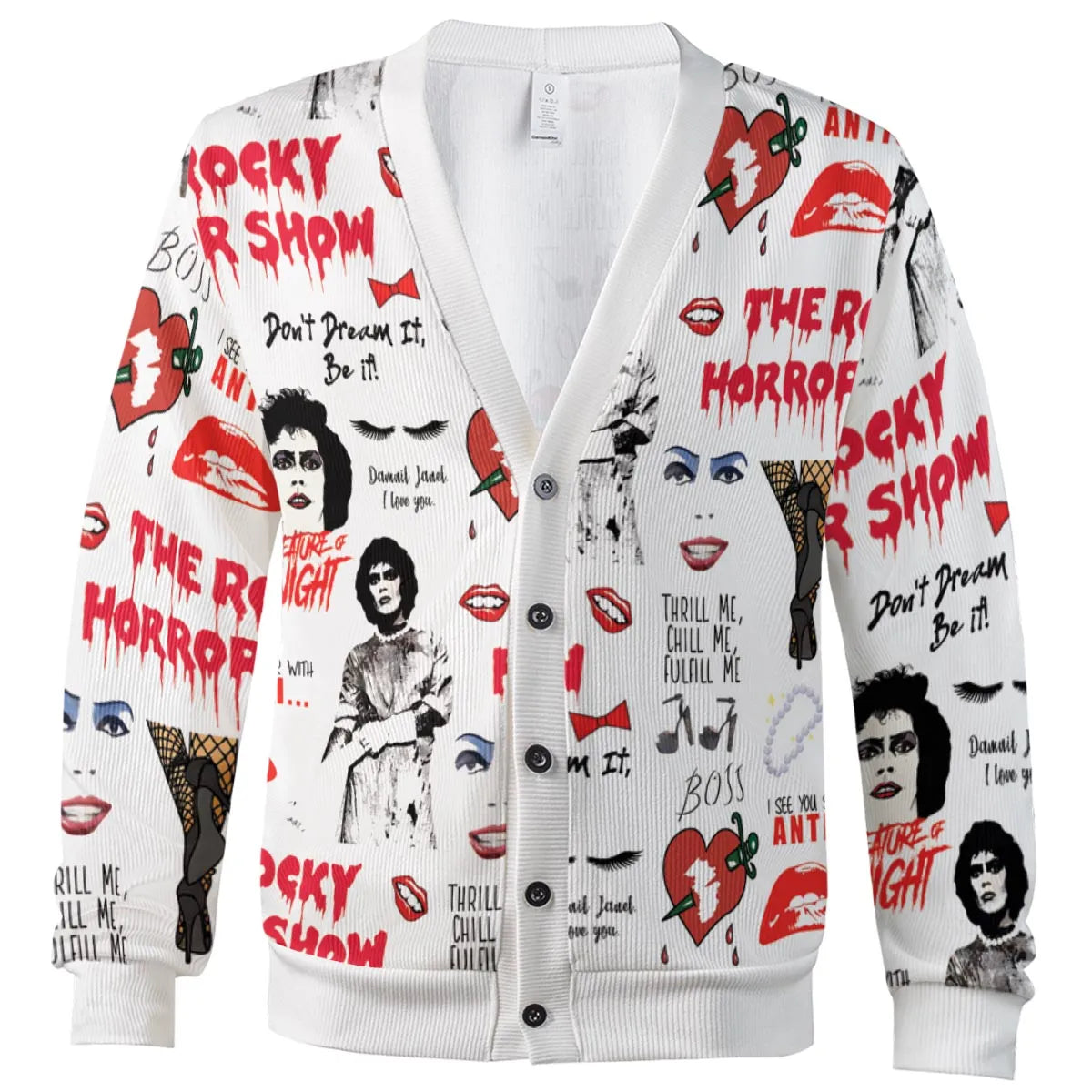 The Rocky Horror Picture Show Pattern Cardigan