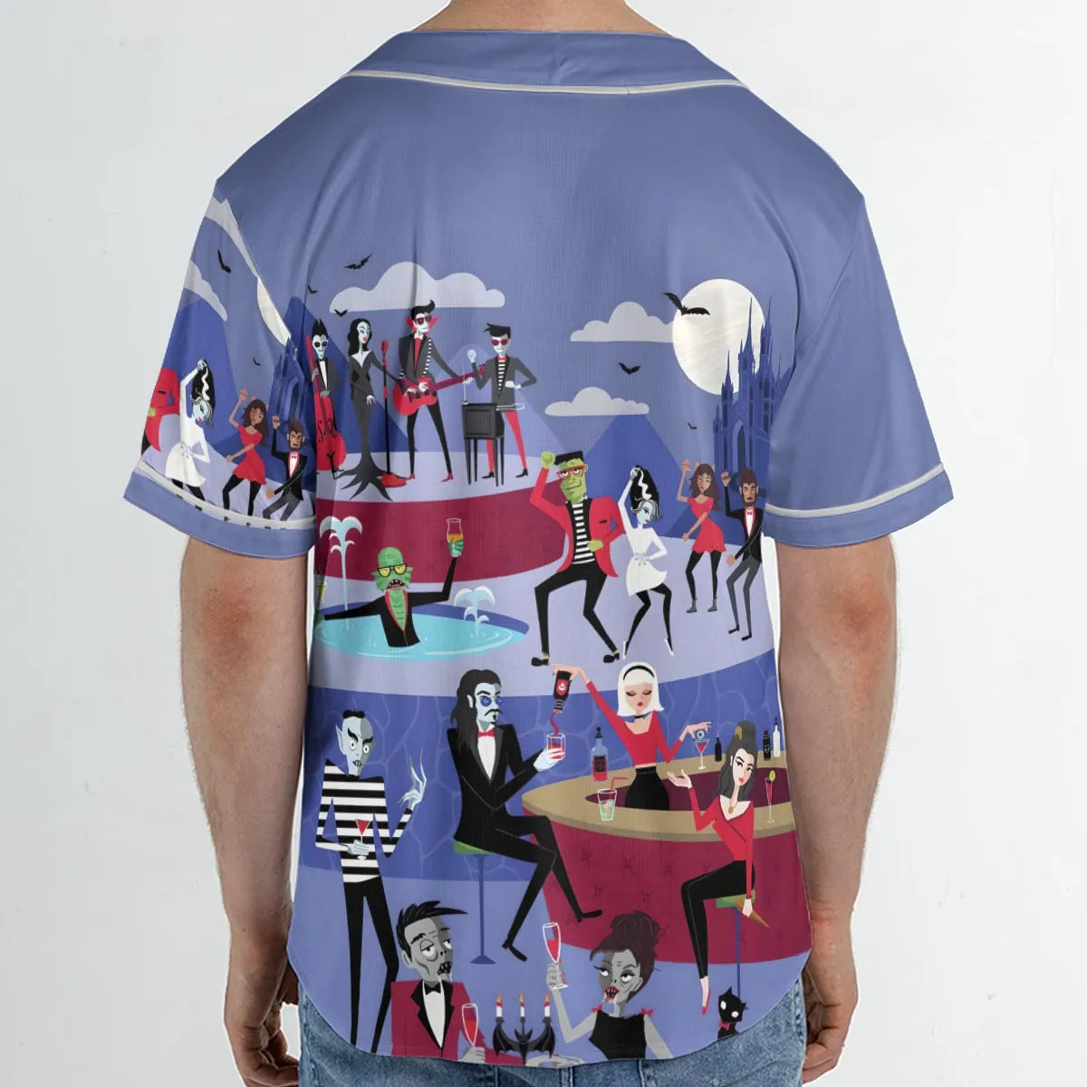 Monster Universal Dance Party Unisex Baseball Jersey