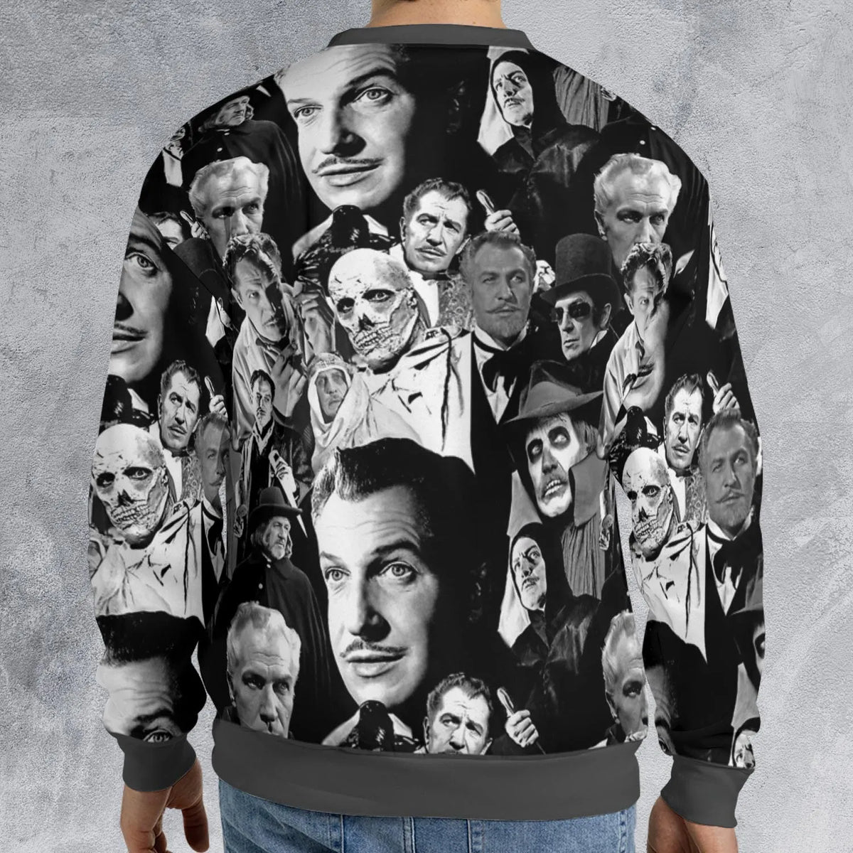Horror Characters The Many Faces Of Vincent Price All-over Print Sweatshirt
