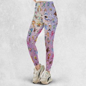 80s 90s Commercial Cereal Mascots Legging