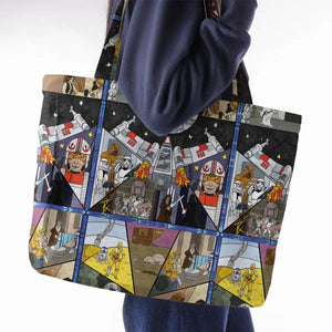 Stained Glass Star Wars Large Tote Bag