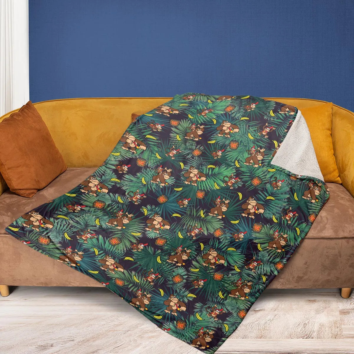 Donkey Kong Nintendo Video Games Fleece Blanket
