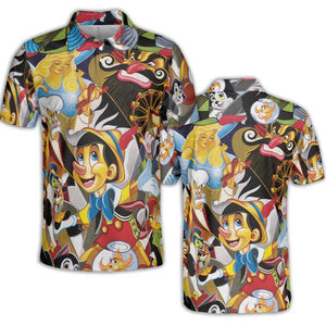 Pinocchio Seamless AOP Men/Women Polo Shirt