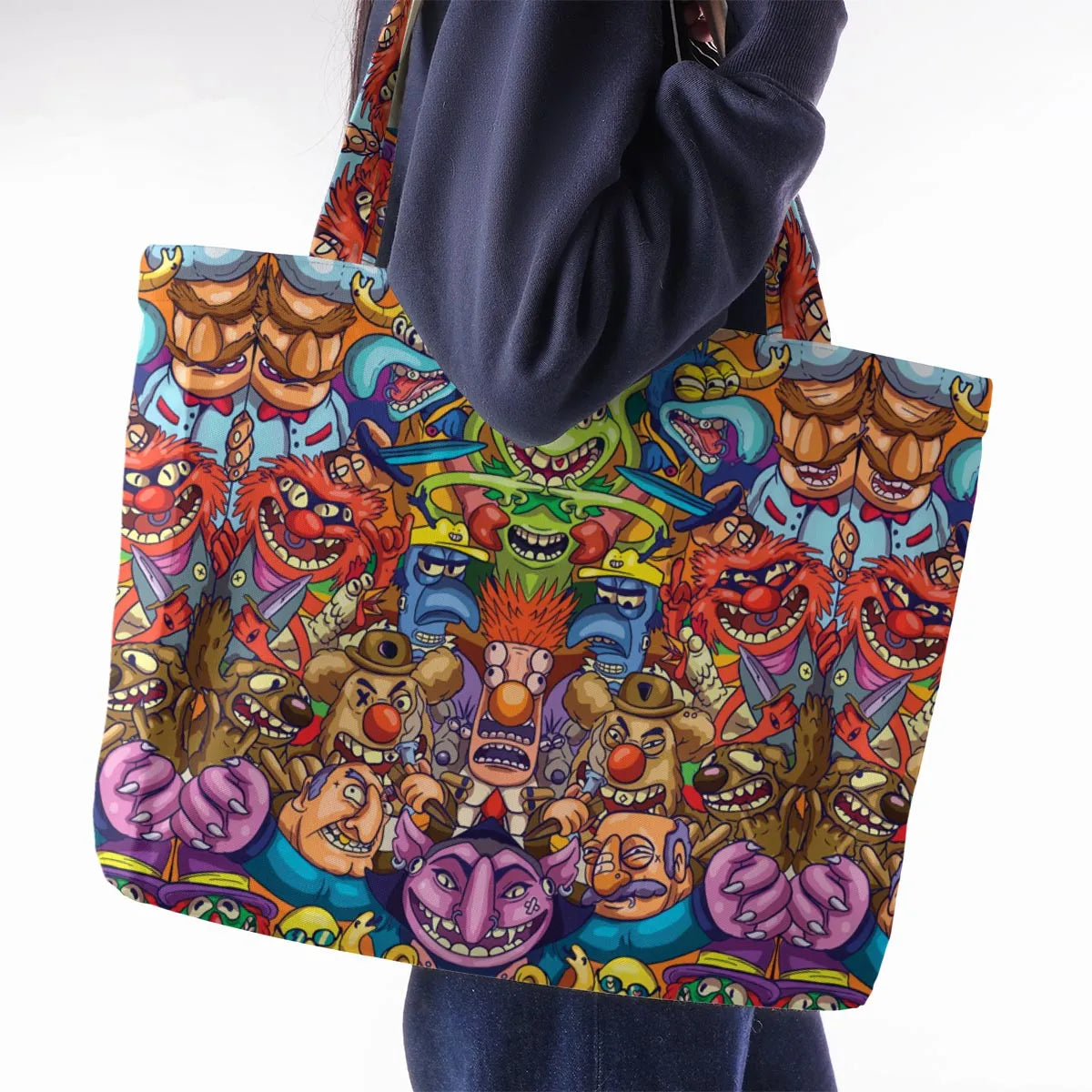 Monster Muppets The Muppets Characters Large Tote Bag