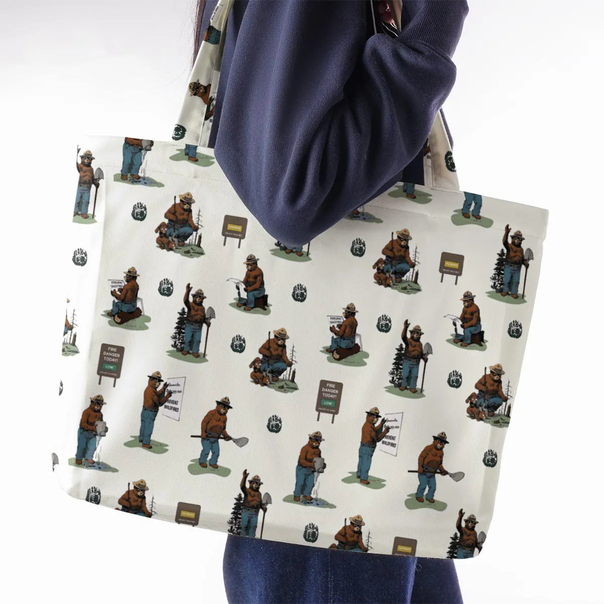 Smokey The Bear Large Tote Bag