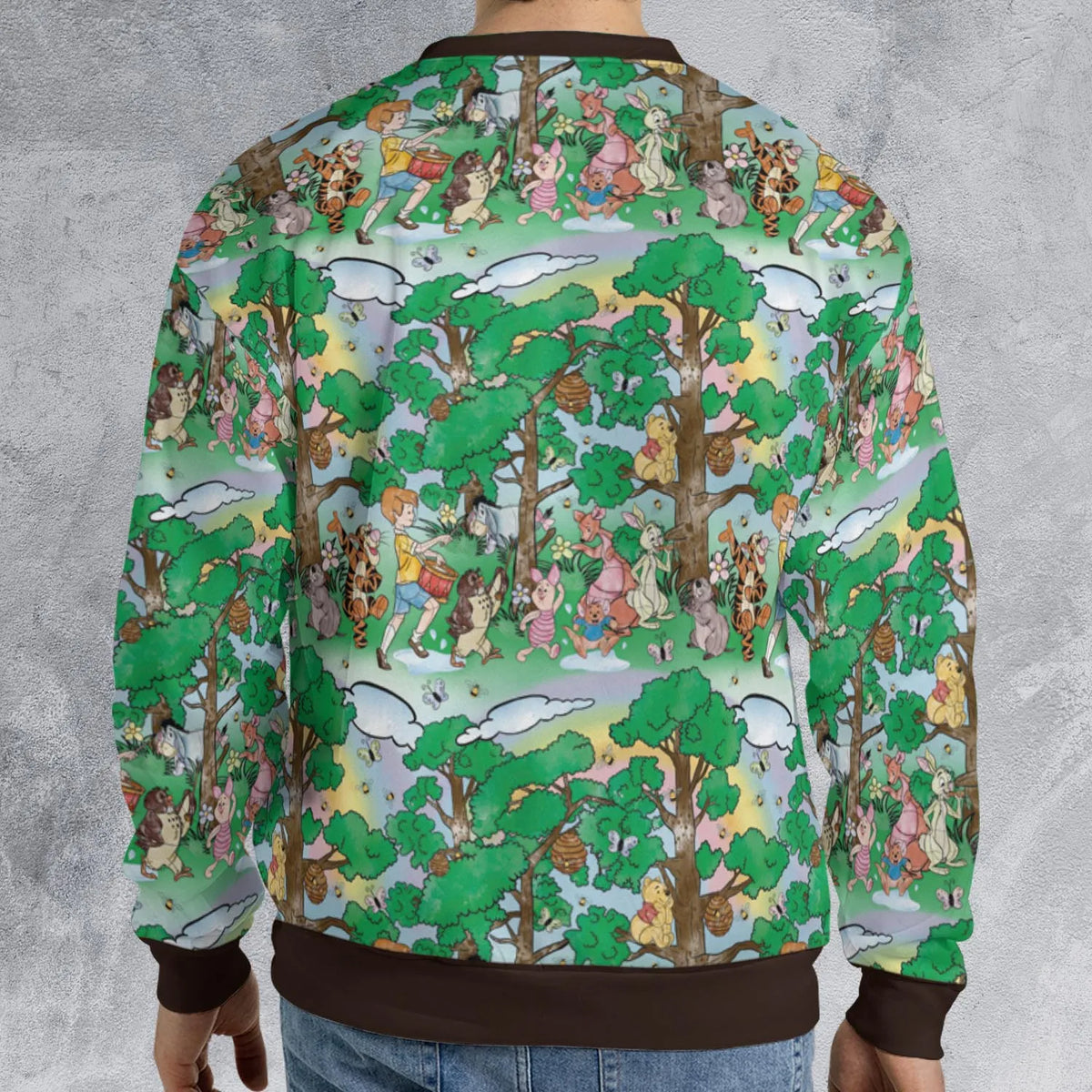 Bear and Friends Winnie the Pooh All-over Print Sweatshirt