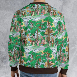Bear and Friends Winnie the Pooh All-over Print Sweatshirt
