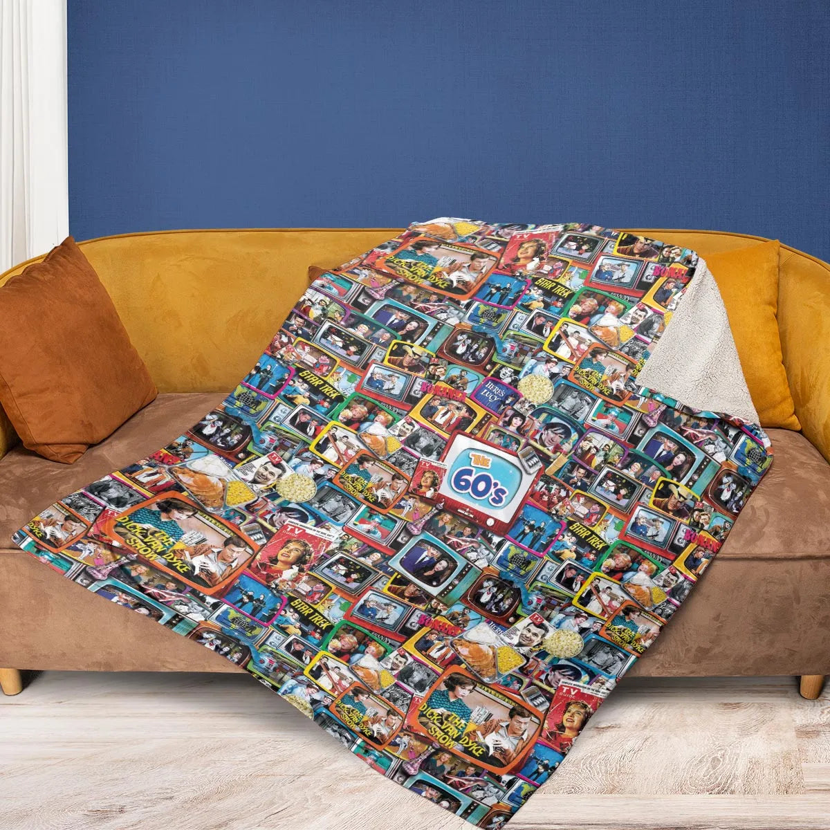 The 60s Classic TV Shows Fleece Blanket