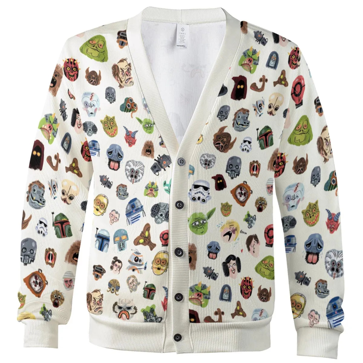 Star Wars Collage Pattern Cardigan