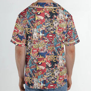 Pop Art Unisex Baseball Jersey