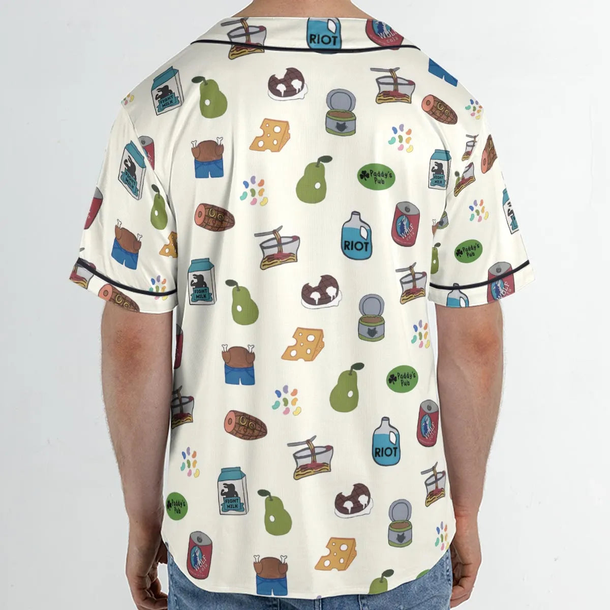 The Food of It's Always Sunny In Philadelphia Unisex Baseball Jersey