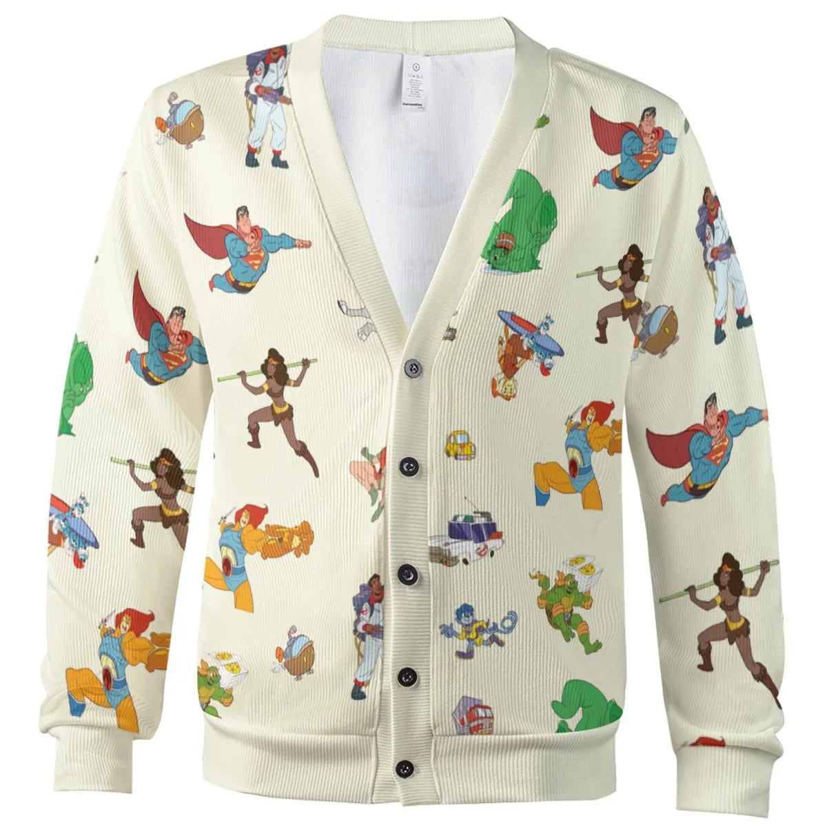 80s Classic Cartoon Characters Cardigan