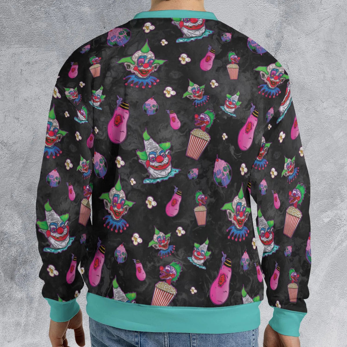 Space Horror Movie Killer Klowns Outer All-over Print Sweatshirt