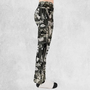 Monty Picasso Style Art Flare Leggings