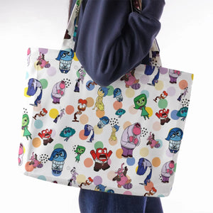 Emotion Characters Inside Out Large Tote Bag