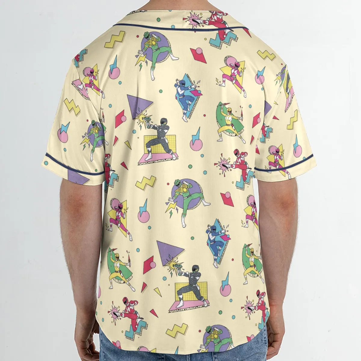 Morphin Team Power Rangers Unisex Baseball Jersey